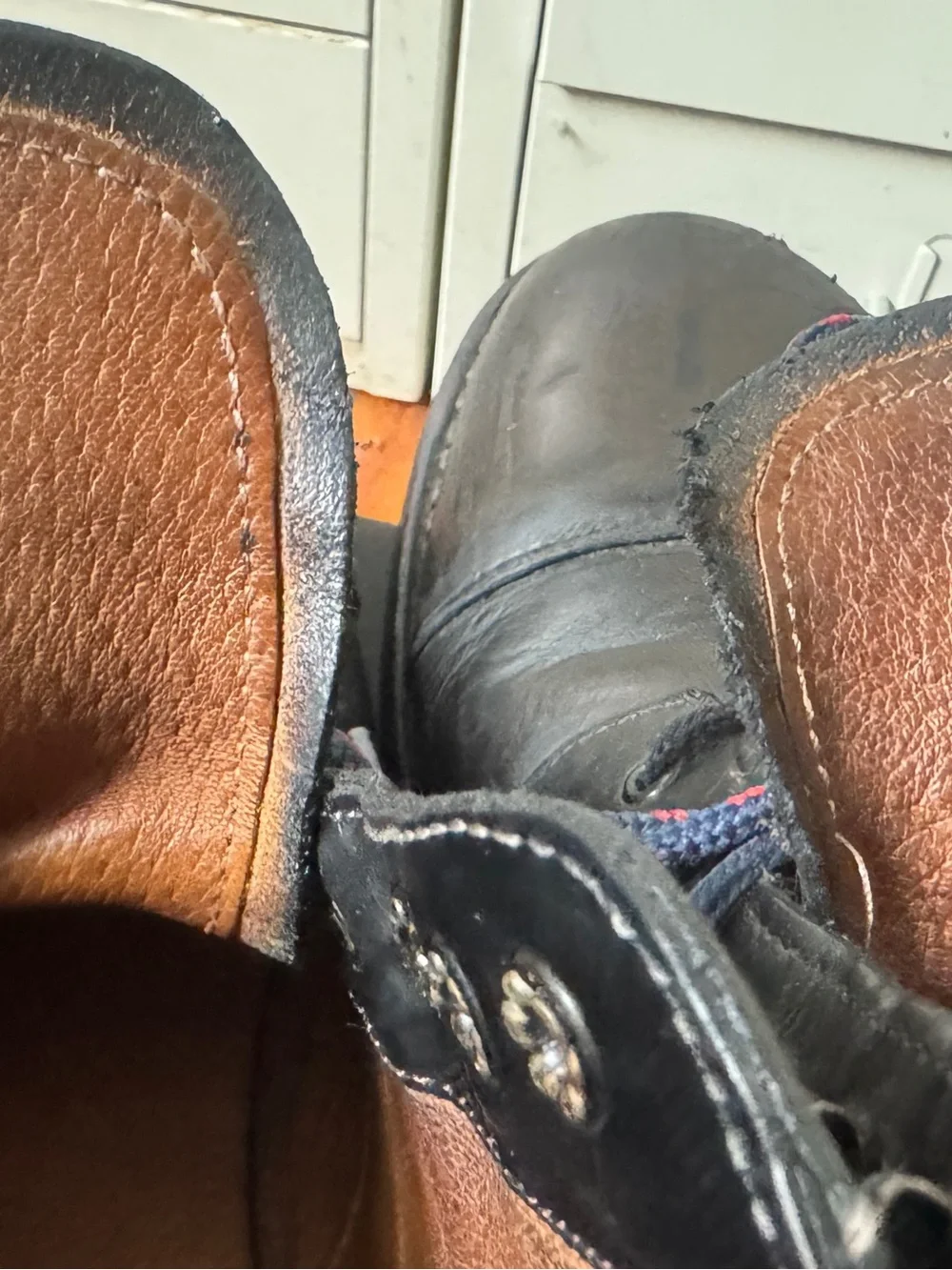 J.Crew Kenton Cap-Toe Boots 11.5M Vibram Sole Custom-Dyed Black